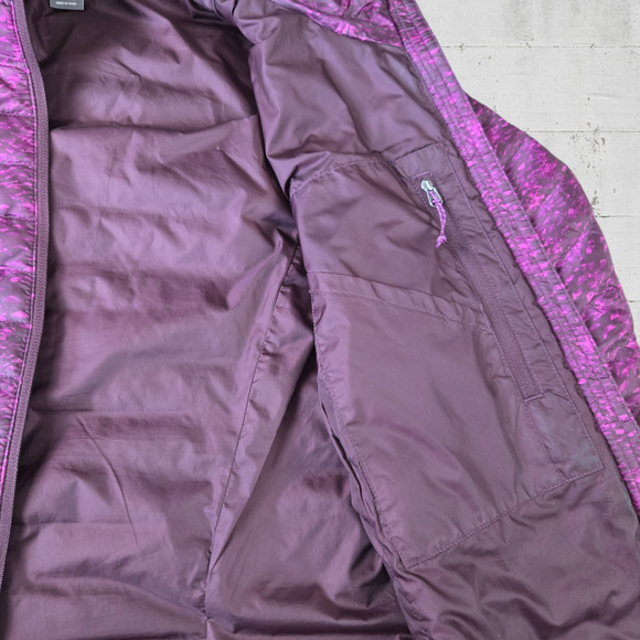 Eddie Bauer Purple Full Zip Down Quilted Mock Neck Puffer Jacket Size Small - Picture 5 of 7
